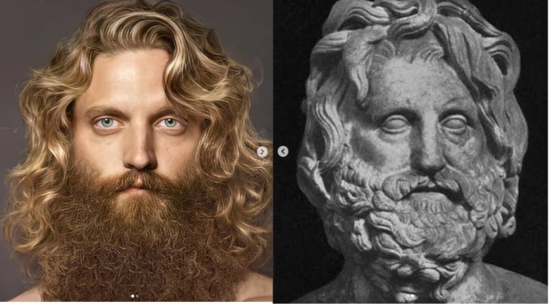 Hidreley recriou a figura mitológica de Zeus se ele fosse uma pessoa do mundo em 2022